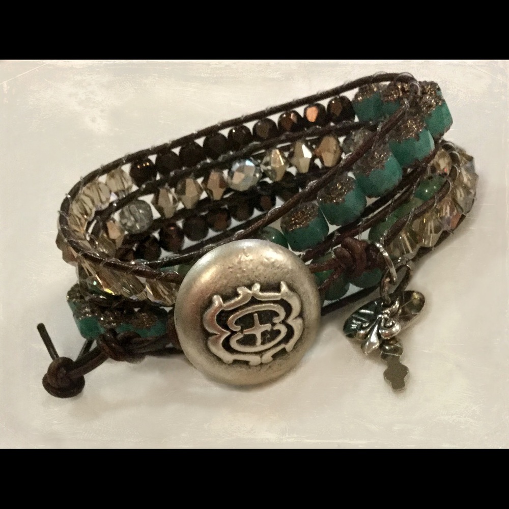 Completely Handmade Triple Wrap Bracelet